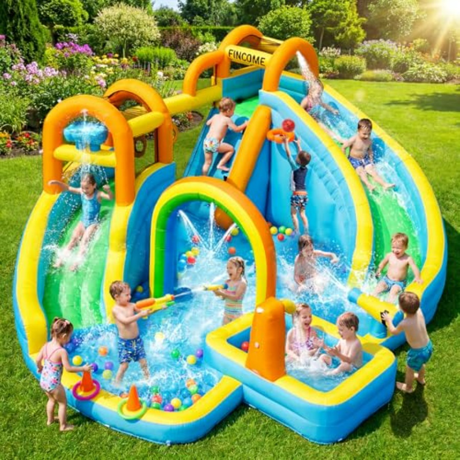 Kids Outdoor Slide - Backyard outdoor inflatable water slide for