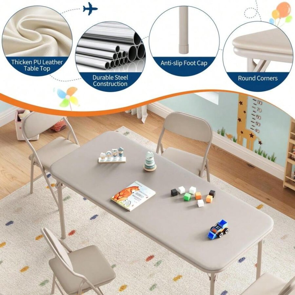 Kids Activity Table Set Foldin - Kids Outdoor Furniture Set recension och pris