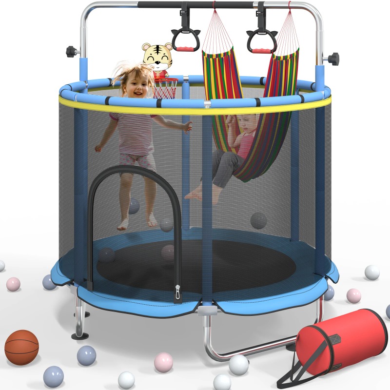 5FT Toddler Trampoline 8-in-1  - Kids Outdoor Hammock recension och pris