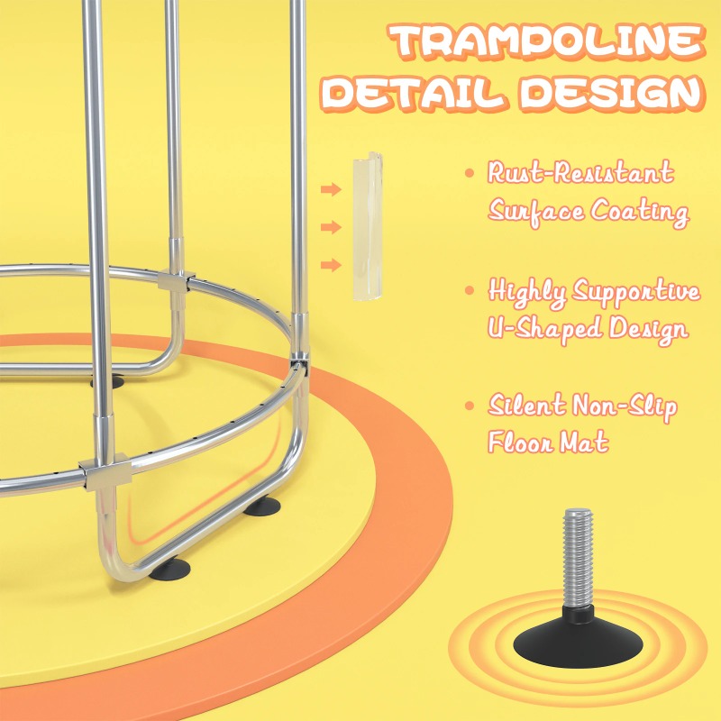 5FT Toddler Trampoline 8-in-1  - Kids Outdoor Hammock recension och pris