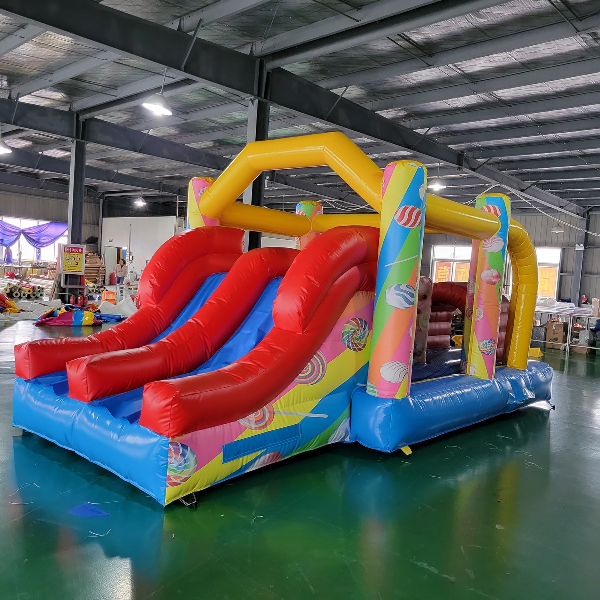 Commercial PVC Tarpaulin Kids  - Kids Outdoor Slide recension och pris