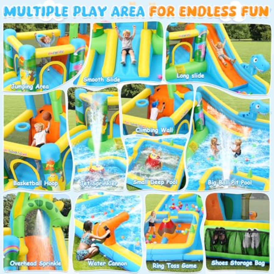 Outdoor backyard inflatable wa - Kids Outdoor Slide recension och pris