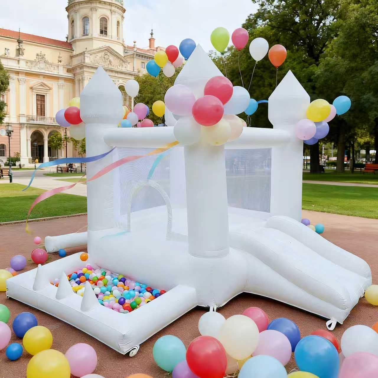 White Bounce House, Indoor and - Kids Outdoor Slide recension och pris