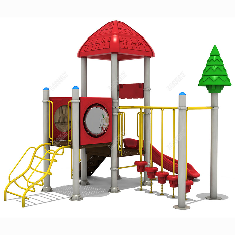 Red Plastic Slide for Kids LLD - Kids Outdoor Slide recension och pris
