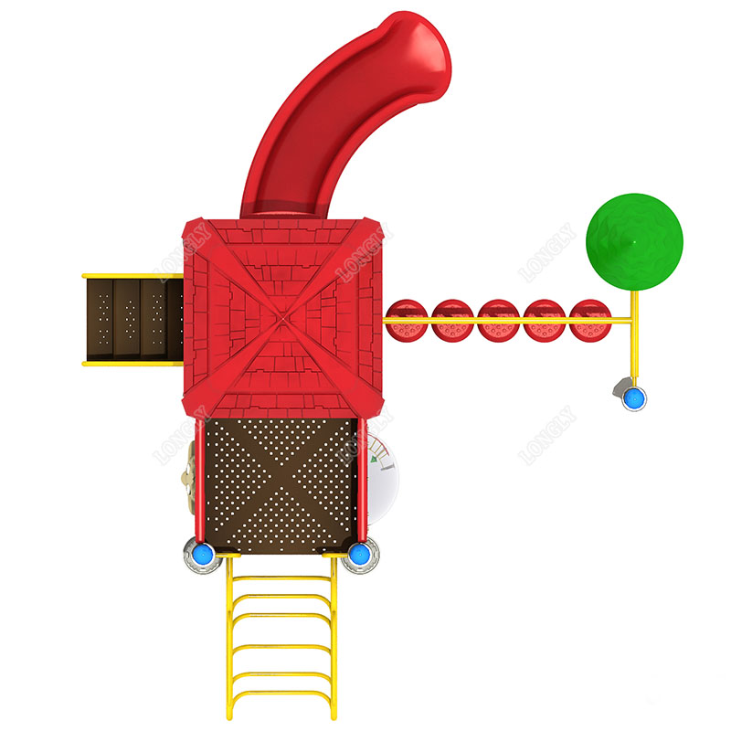 Red Plastic Slide for Kids LLD - Kids Outdoor Slide recension och pris