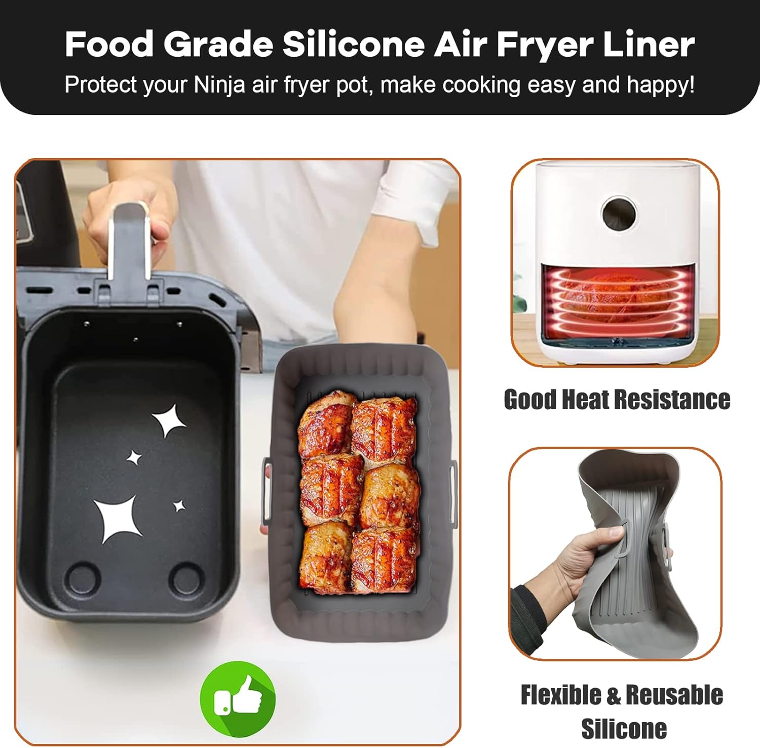 Silicone Air Fryer Mold With G - Kids Outdoor Ninja Equipment recension och pris