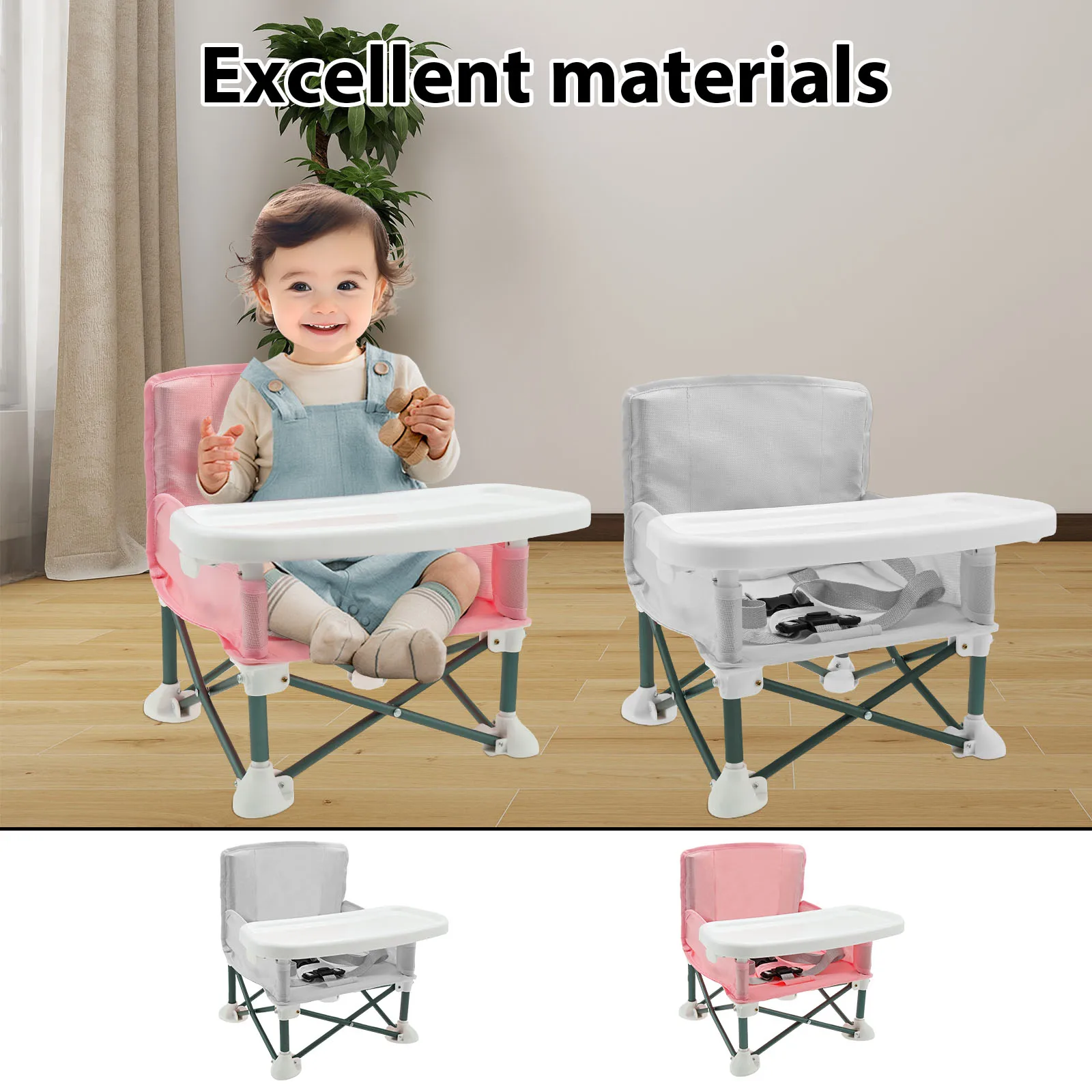 Toddler Booster Seat with Chil - Kids Outdoor Foldable Chair recension och pris