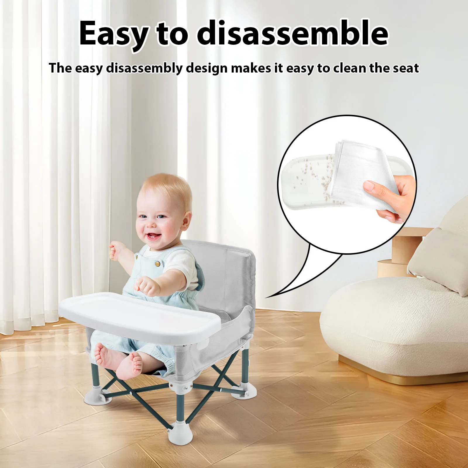 Toddler Booster Seat with Chil - Kids Outdoor Foldable Chair recension och pris