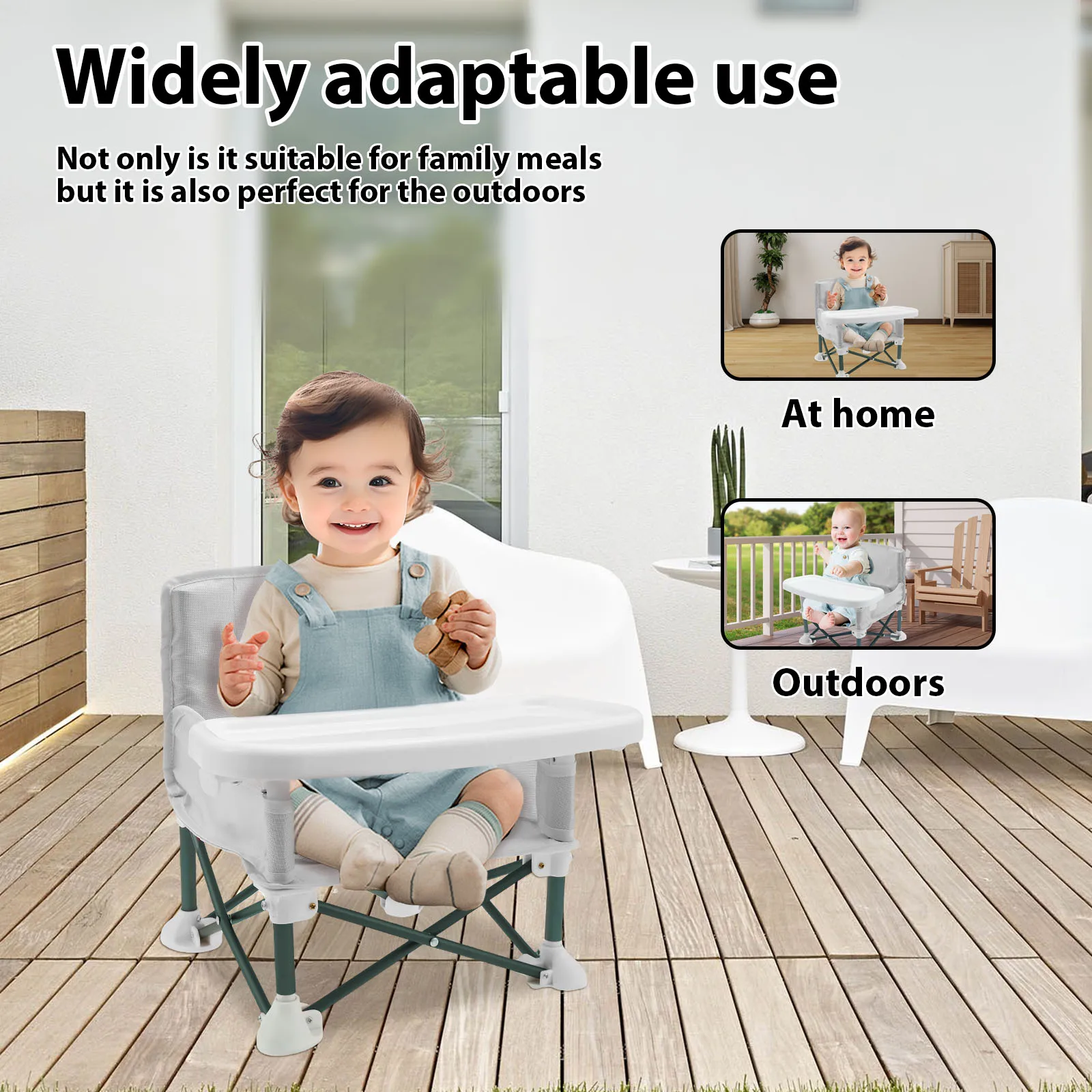 Toddler Booster Seat with Chil - Kids Outdoor Foldable Chair recension och pris