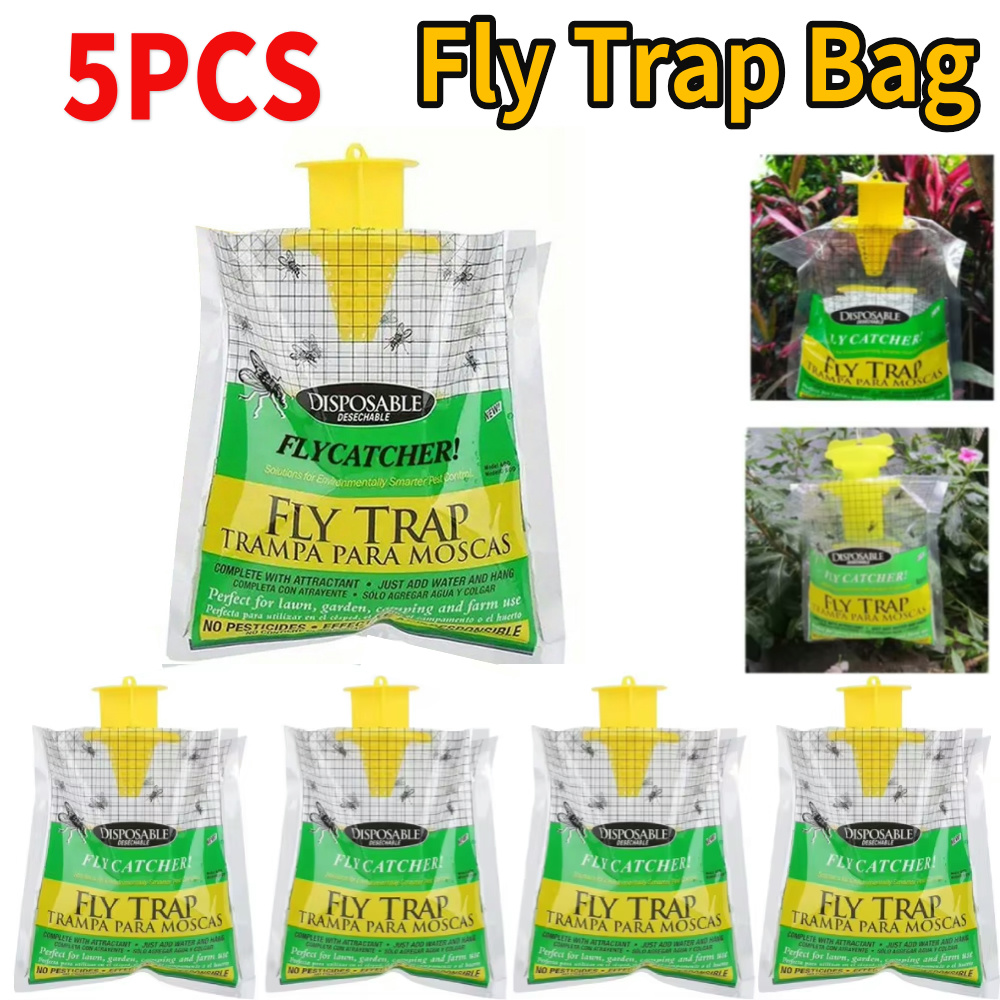 Hanging Fly Trap Bag with Fly  - Bug Catching Kit recension och pris