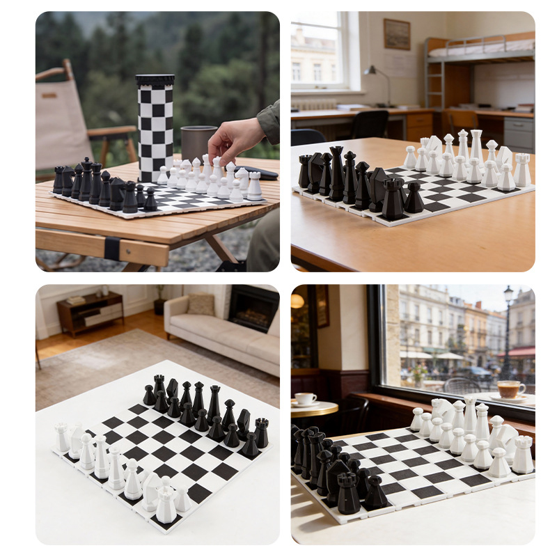 2 in 1 Portable Chess Game Set - Kids Outdoor Activity Set recension och pris