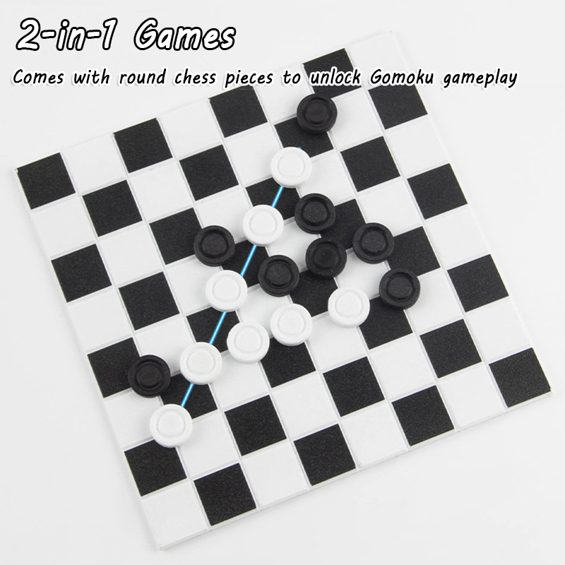 2 in 1 Portable Chess Game Set - Kids Outdoor Activity Set recension och pris